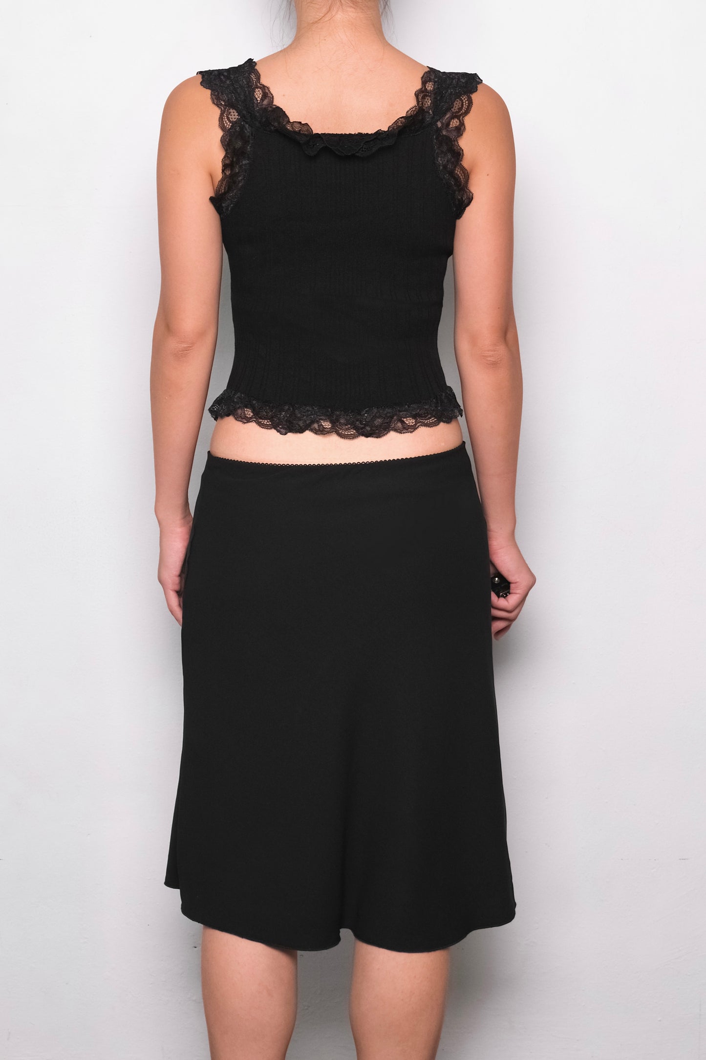 Lila Lace Top in Black