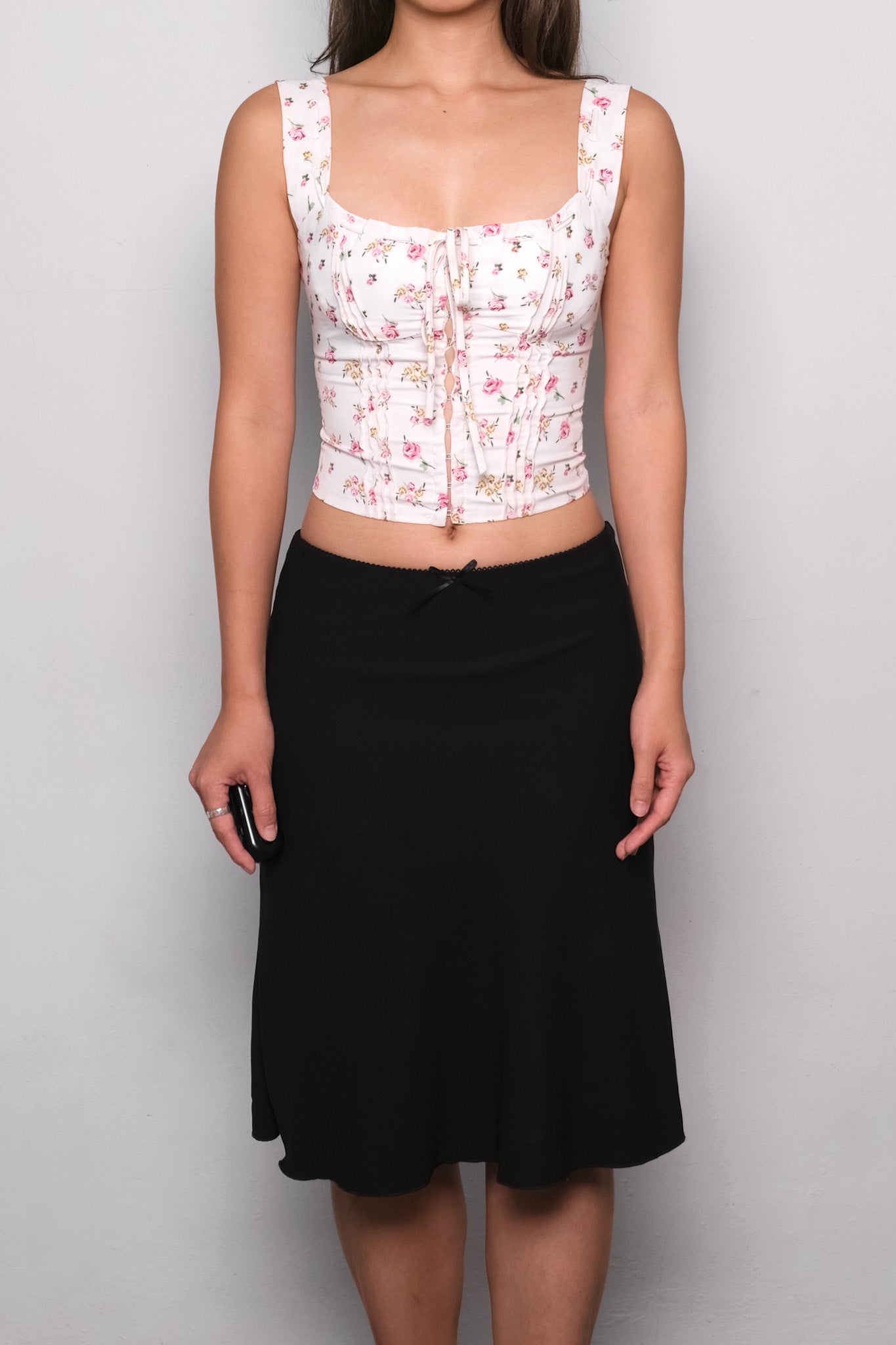 Rhea Corset Top in Floral