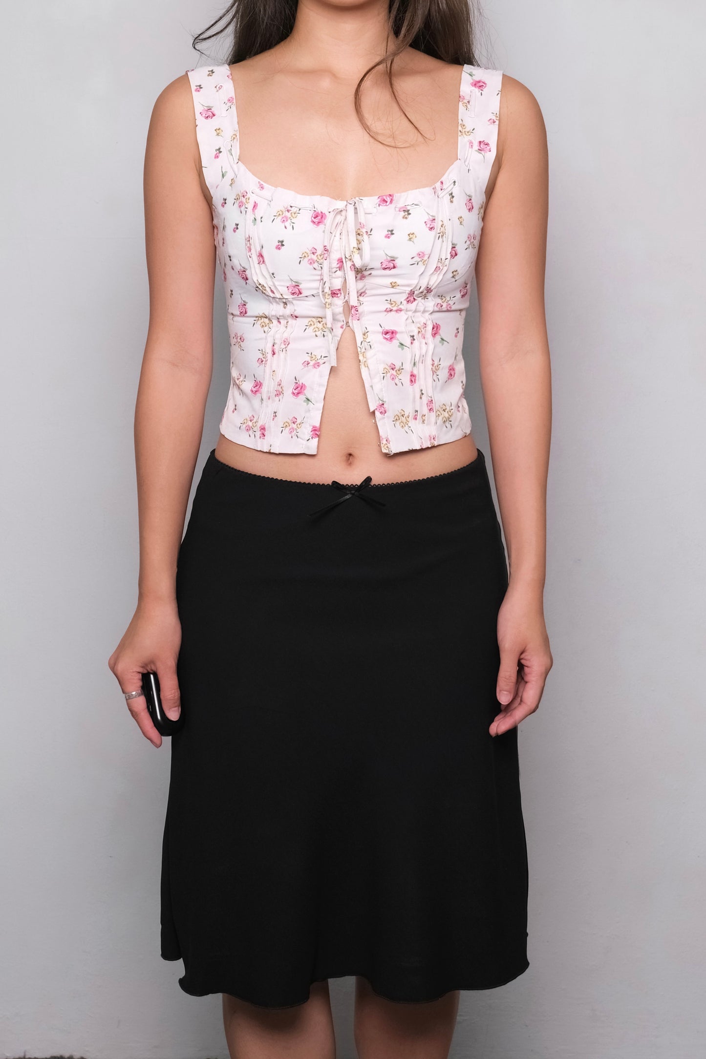 Rhea Corset Top in Floral